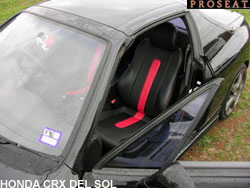 Honda crx leather seat covers #6